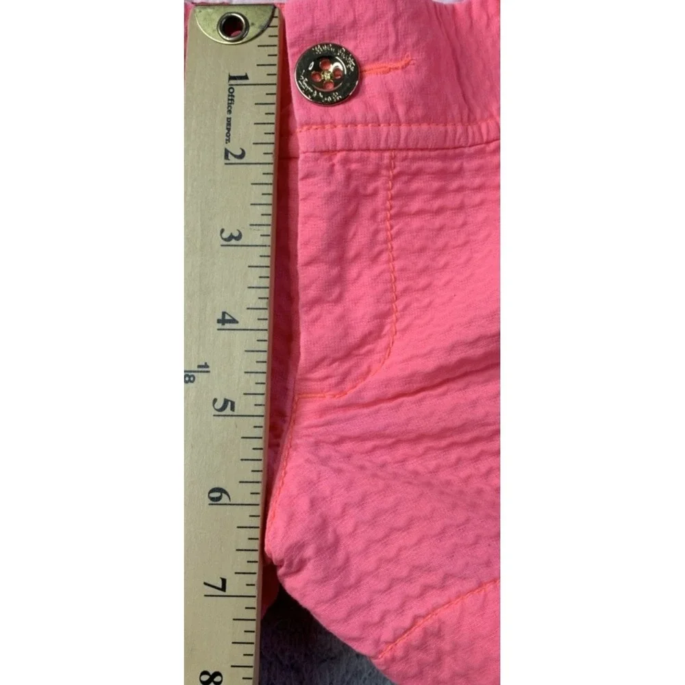 Lilly Pulitzer Shorts Womens Size 0 The Walsh Short Pink Low Rise Resort Preppy